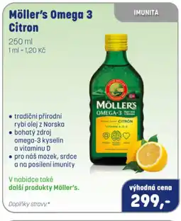 PharmaPoint Möller's Omega 3 Citron nabídka