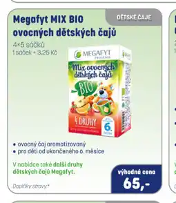 PharmaPoint Megafyt MIX BIO ovocných dětských čajů nabídka