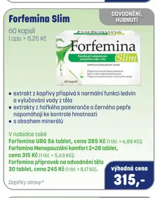 PharmaPoint Forfemina Slim nabídka