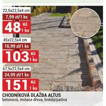 Merkury Market Chodníková dlažba altus nabídka