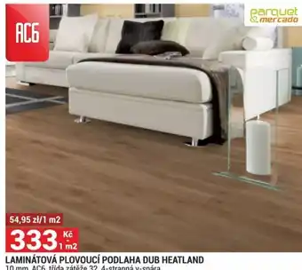 Merkury Market Laminátová plovoucí podlaha dub heatland 10 mm, ac6, třída zátěže 32, 4-stranná v-spára nabídka