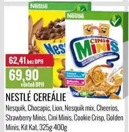 Ratio NESTLÉ CEREÁLIE 325g-400g nabídka