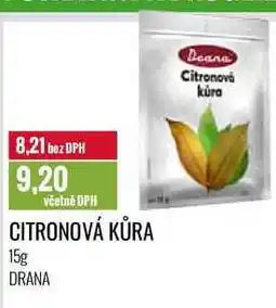 Ratio CITRONOVÁ KŮRA 15g nabídka