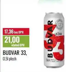 Ratio BUDVAR 33, 0,5l nabídka