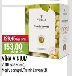 Ratio VÍNA VINIUM 3l nabídka