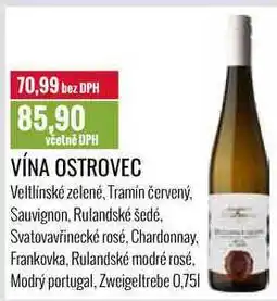 Ratio VÍNA OSTROVEC 0,75l nabídka