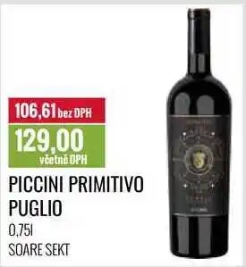 Ratio PICCINI PRIMITIVO PUGLIO 0,75l nabídka