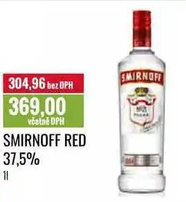 Ratio SMIRNOFF RED 37,5% 1l nabídka