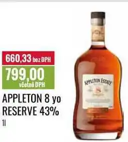 Ratio APPLETON 8 yo RESERVE 43% 1l nabídka