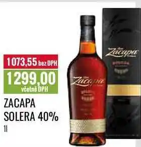 Ratio ZACAPA SOLERA 40% 1l nabídka