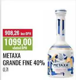 Ratio METAXA GRANDE FINE 40% 0,7l nabídka