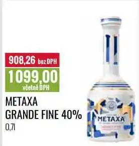 Ratio METAXA GRANDE FINE 40% 0,7l nabídka