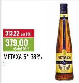 Ratio METAXA 5* 38% 1l nabídka