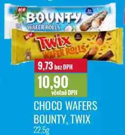 Ratio CHOCO WAFERS BOUNTY, TWIX 22,5g nabídka