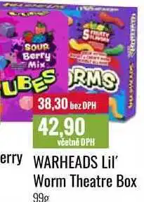 Ratio WARHEADS Lil' Worm Theatre Box 99g nabídka