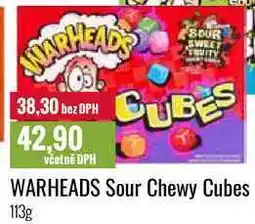 Ratio WARHEADS Sour Chewy Cubes 113g nabídka