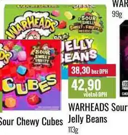 Ratio WARHEADS Sour Jelly Beans 113g nabídka