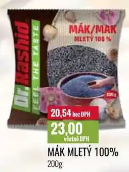 Ratio MÁK MLETÝ 100% 200g nabídka