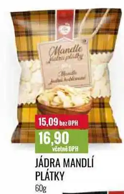 Ratio JÁDRA MANDLÍ PLÁTKY 60g nabídka