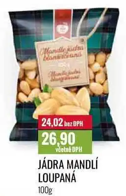 Ratio JÁDRA MANDLÍ LOUPANÁ 100g nabídka