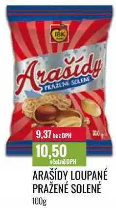 Ratio ARAŠÍDY LOUPANÉ PRAŽENÉ SOLENÉ 100g nabídka