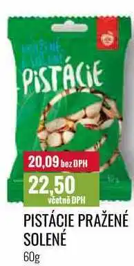 Ratio PISTÁCIE PRAŽENÉ SOLENÉ 60g nabídka