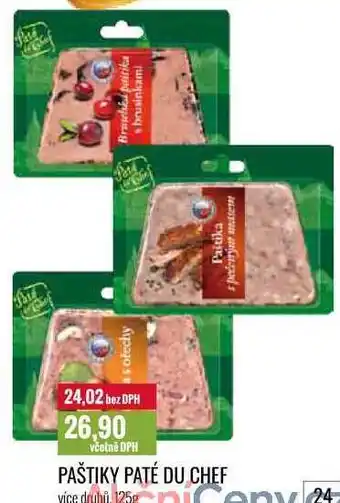 Ratio PAŠTIKY PATÉ DU CHEF 125g nabídka