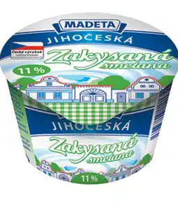 Ratio Madeta Jihočeská zakysaná smetana 11%, různé druhy 180g nabídka