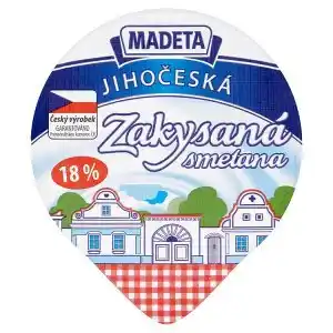 Ratio Madeta Jihočeská zakysaná smetana 18 % 180g nabídka