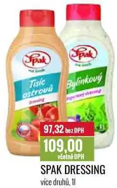 Ratio SPAK DRESSING 1l nabídka