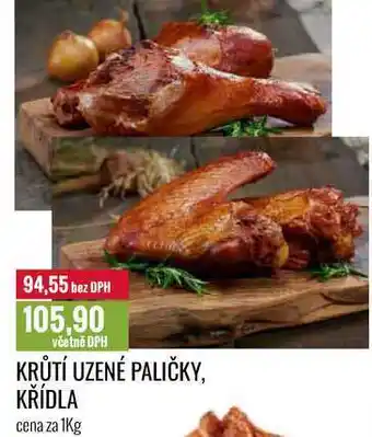 Ratio KRŮTÍ UZENÉ PALIČKY, KŘÍDLA cena za 1Kg nabídka