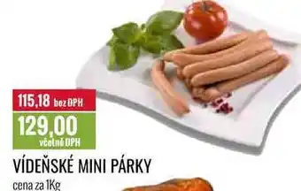 Ratio VÍDEŇSKÉ MINI PÁRKY cena za 1Kg nabídka