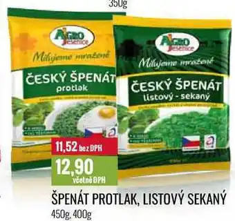 Ratio ŠPENÁT PROTLAK, LISTOVÝ SEKANÝ 450g, 400g nabídka