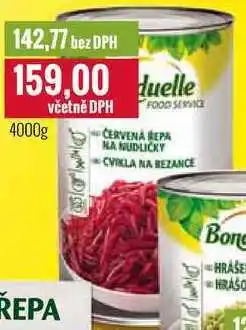 Ratio Bonduelle Červená řepa 4000g nabídka