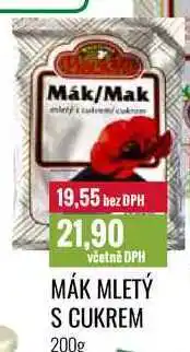 Ratio MÁK MLETÝ S CUKREM 200g nabídka