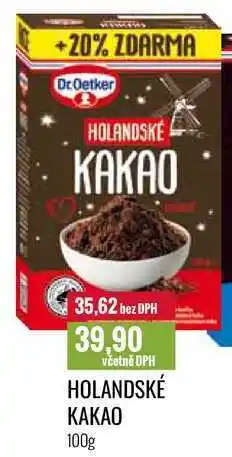 Ratio HOLANDSKÉ KAKAO 100g nabídka