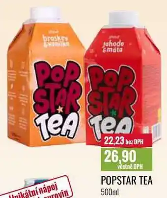 Ratio POPSTAR TEA 500ml nabídka