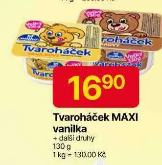 Hruška Milko Tvaroháček 130g, vybrané druhy nabídka