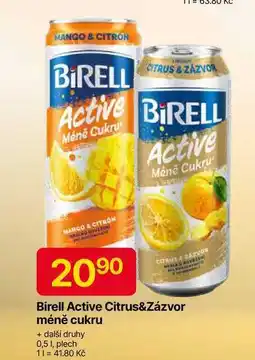 Hruška Birell Active Citrus&Zázvor méně cukru 0,5 l, plech nabídka