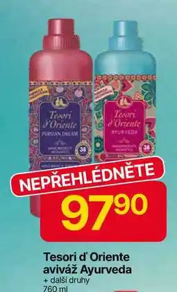 Hruška Tesori d' Oriente aviváž Ayurveda + další druhy 760 ml nabídka