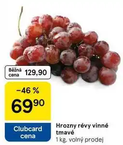 Tesco Hrozny révy vinné tmavé, 1 kg, volný prodej nabídka