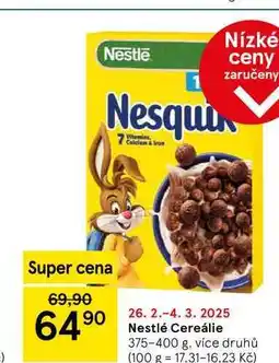 Tesco Nestlé Cereálie, 375-400 g, více druhů nabídka