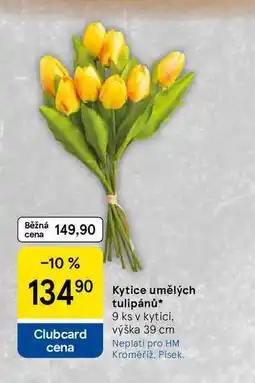 Tesco Kytice umělých tulipánů, 9 ks v kytici, výška 39 cm nabídka