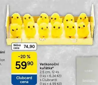 Tesco Velikonoční kuřátka 2,5 cm, 12 ks nabídka