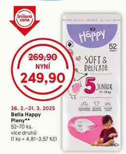 Tesco Bella Happy Pleny, 52-70 ks. více druhů nabídka