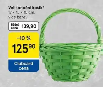 Tesco Velikonoční košík, 17 x 15 x 15 cm, více barev nabídka