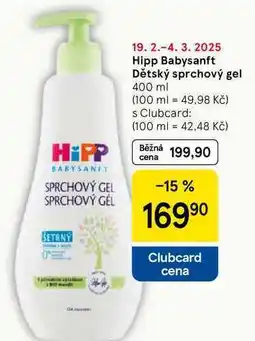 Tesco Hipp Babysanft Dětský sprchový gel, 400 ml nabídka