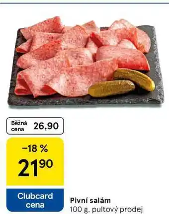 Tesco Pivní salám, 100 g nabídka