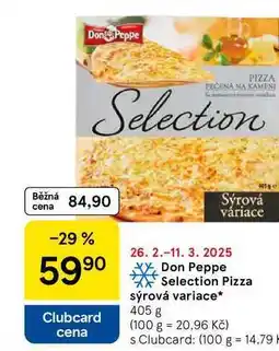 Tesco Don Peppe Selection Pizza sýrová variace, 405 g nabídka