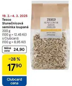 Tesco Tesco Slunečnicová semínka loupaná, 200 g nabídka